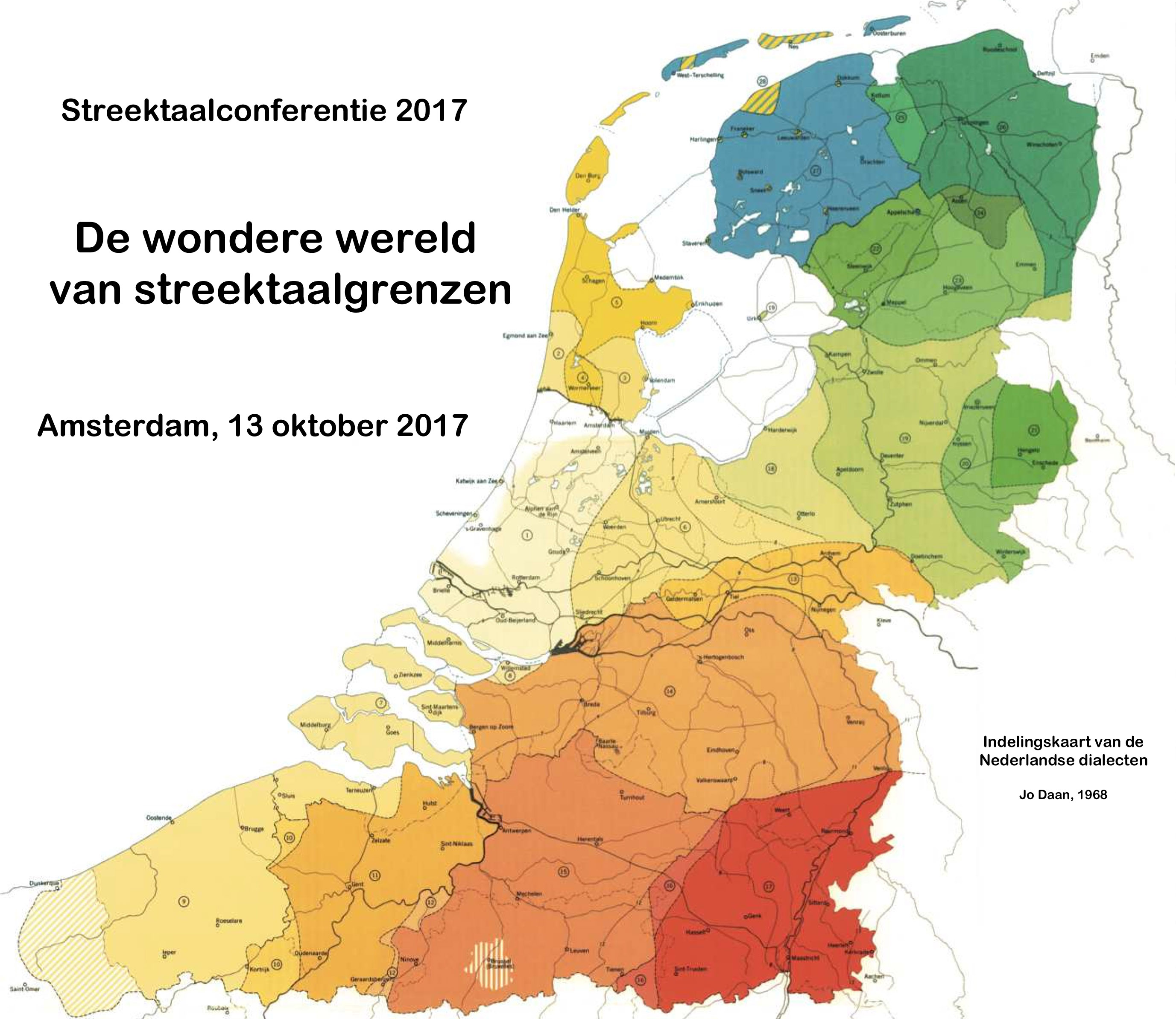 Indelingskaart Nederlandse dialecten
